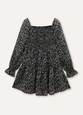 Abito con punto smock ragazza