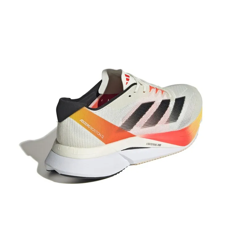 ADIDAS Adizero Boston 12 Ivory Nero - Scarpe Running Uomo