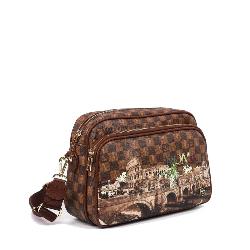 Borsa Donna a Tracolla Y NOT CIT-018 Stampa Rome