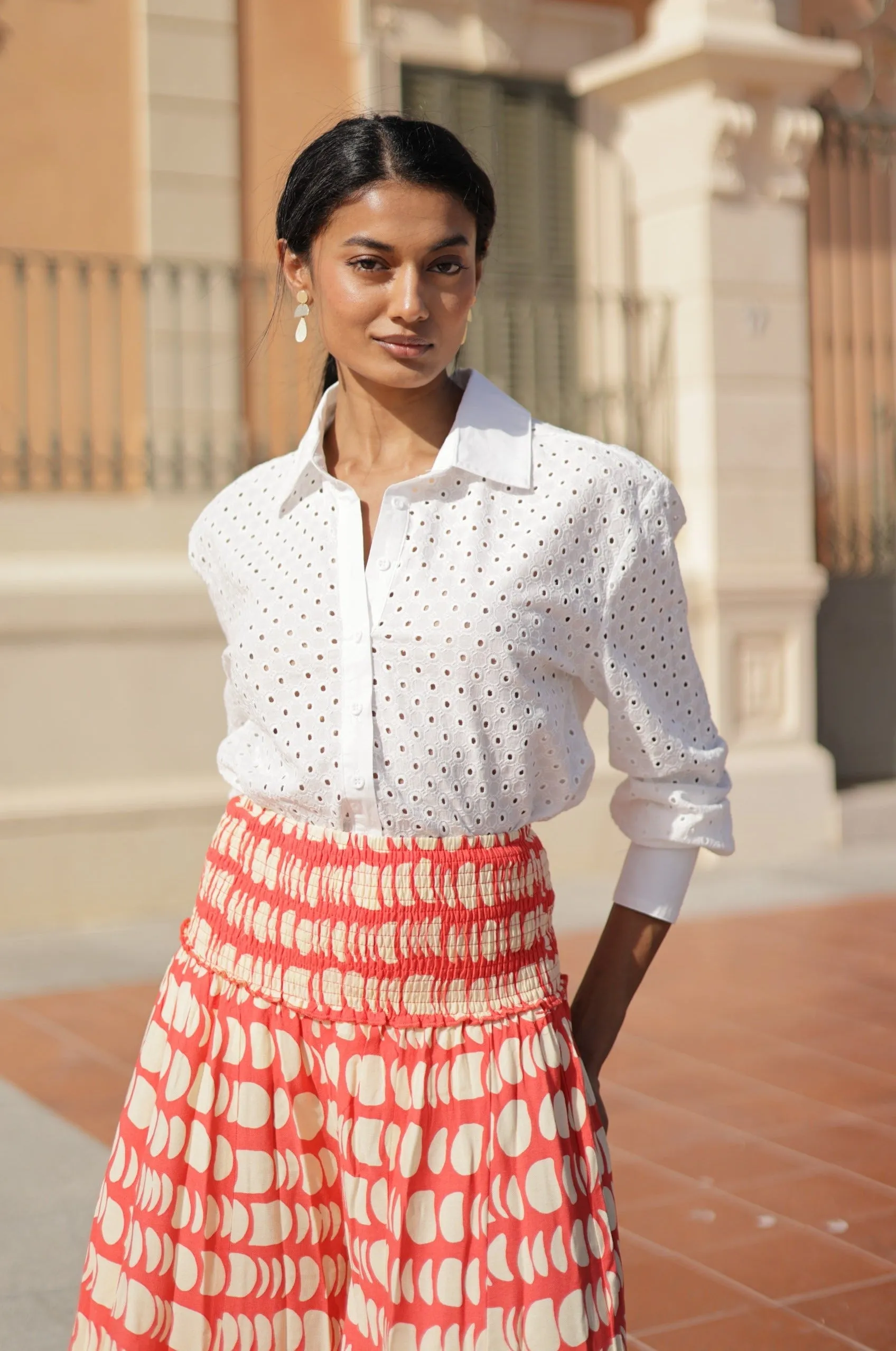 CAMICIA IN PIZZO SANGALLO