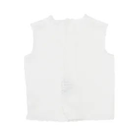Canotta Bianca Di Seta Unisex