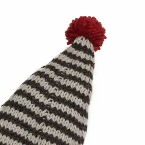 Cappello Panna E Grigio A Righe