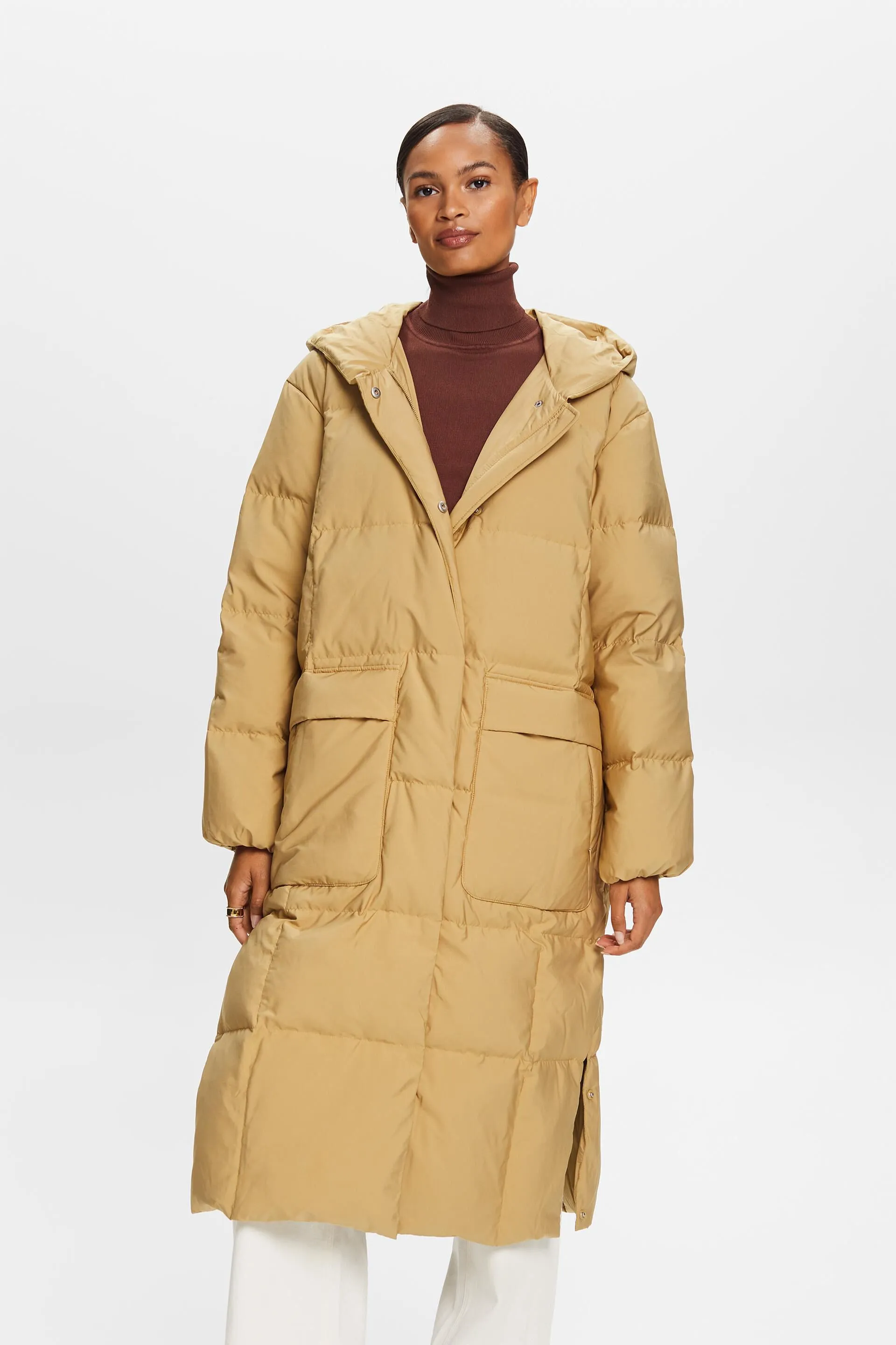 Cappotto a piumino con cappuccio