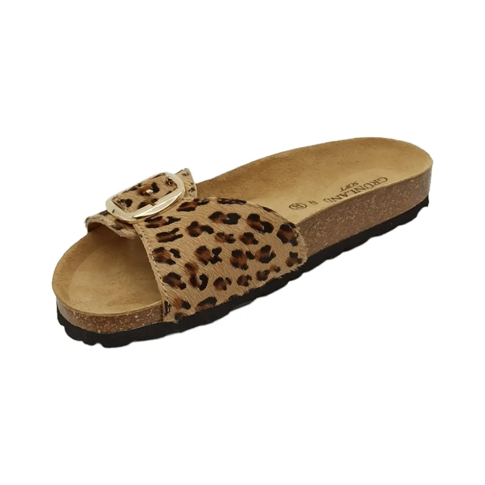 Ciabatta donna Grunland CB2455 40SARA BEIGE-MULTI MACULATA