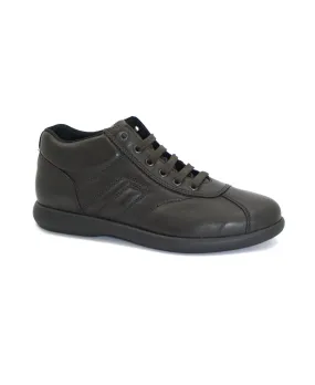 FRAU 27L4 chocolat marrone scarpe uomo pedula comfort classica pelle lacci mid