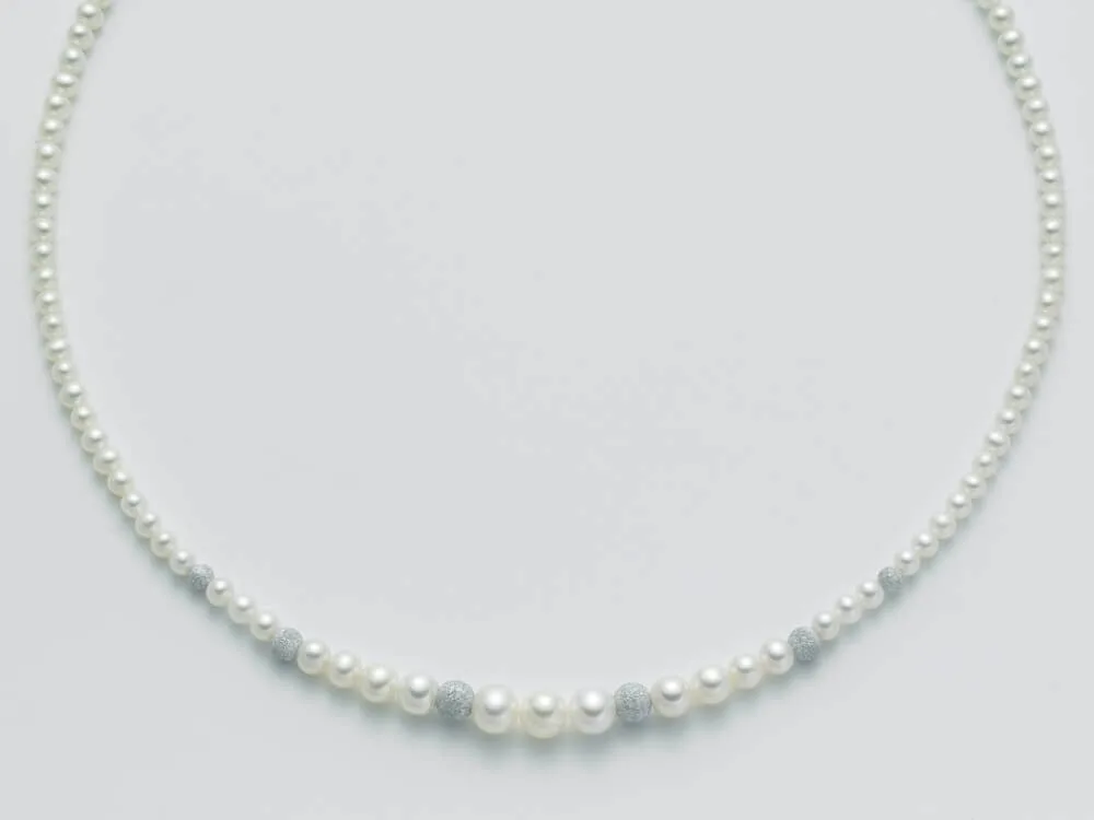 Miluna collana perle in oro bianco PCL2047B