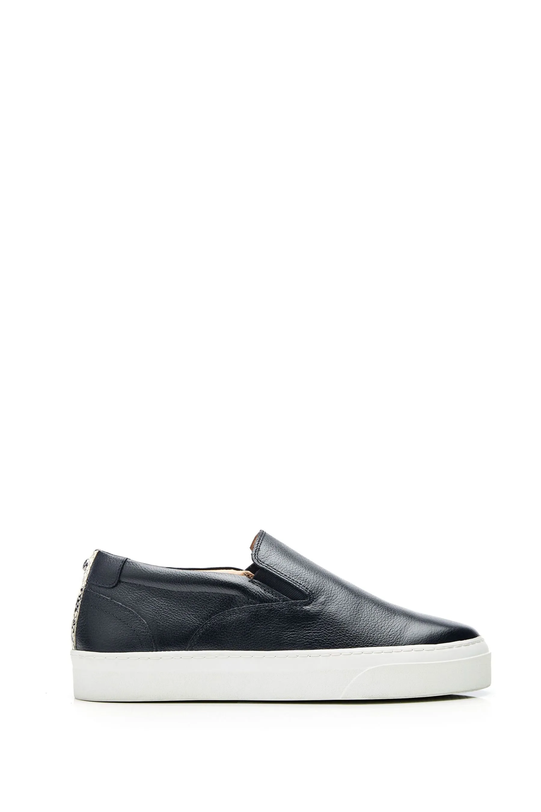 Moda in Pelle - Adrina - Scarpe da ginnastica con doppio tassello e suola slim    