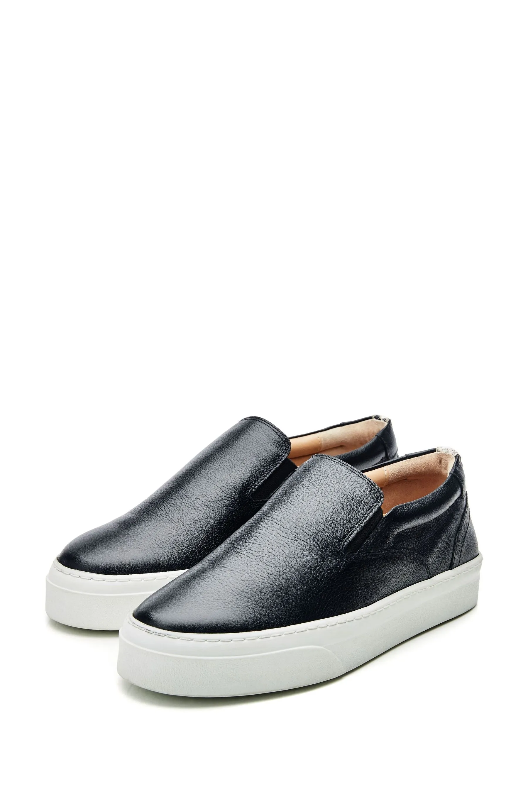 Moda in Pelle - Adrina - Scarpe da ginnastica con doppio tassello e suola slim    