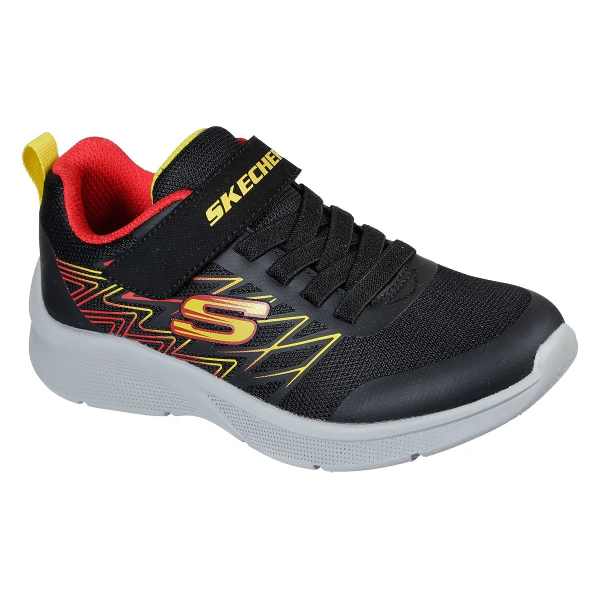Skechers Microspec Bambino Nero Rosso