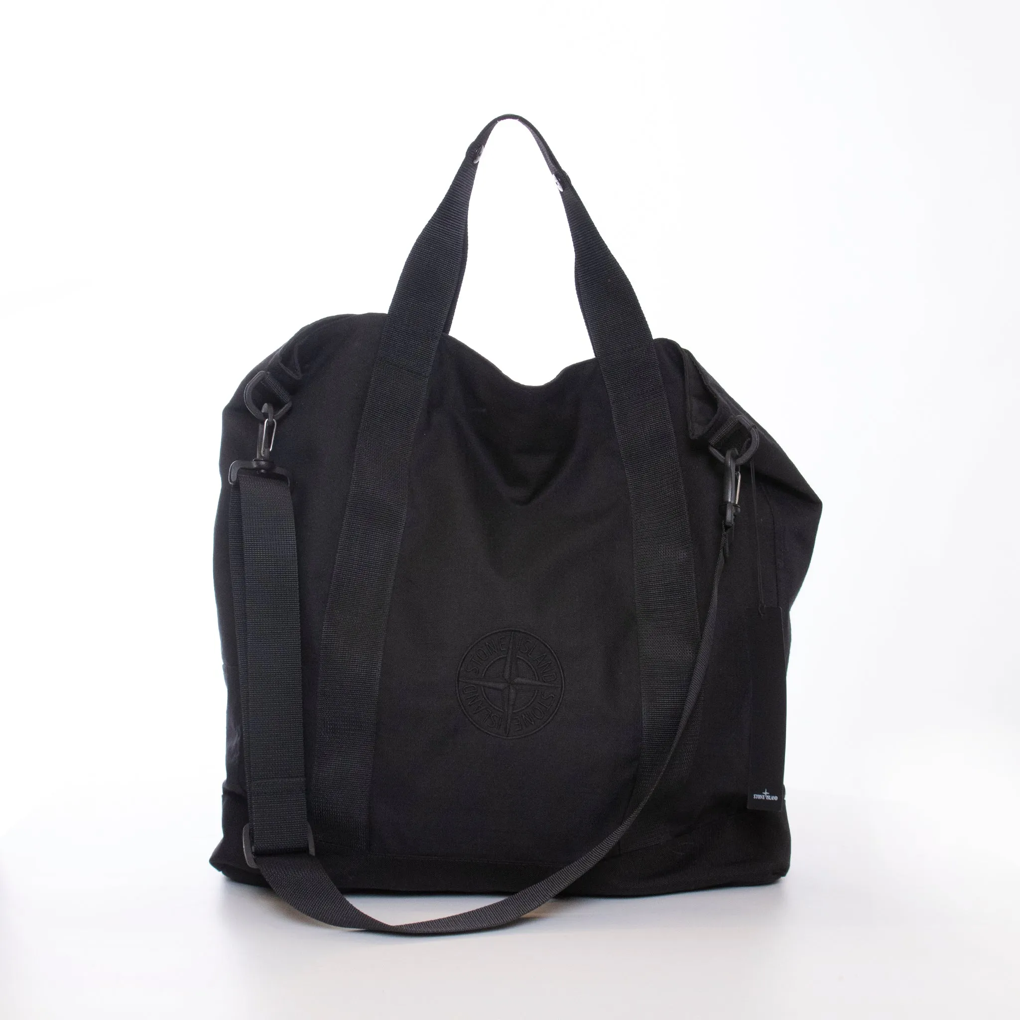 STONE ISLAND BORSA TOTE TELA BLACK