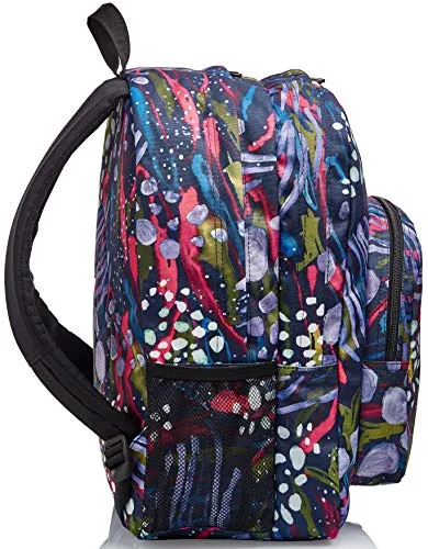 Zaino Strong Invicta , Abstract Jungle, Blu, Doppio Scomparto, Scuola & Tempo Libero