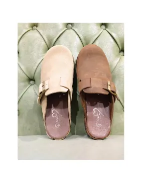 Zoccoli moda donna effetto legno